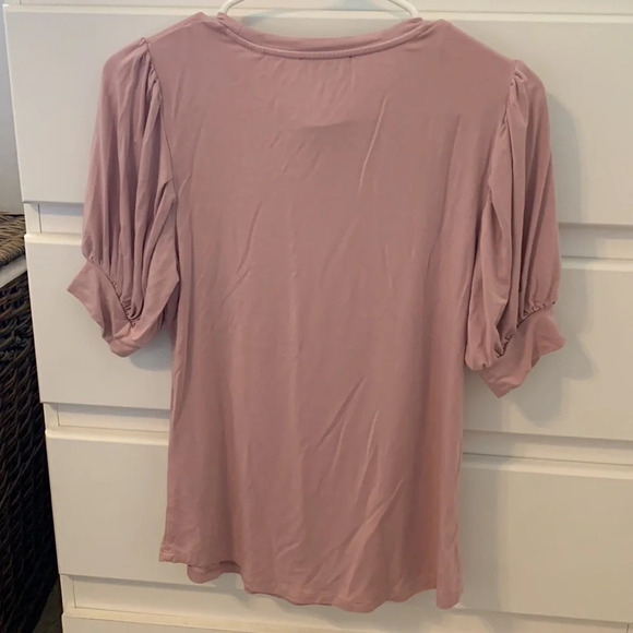 Tahari blouse light purple/pink size S - Picture 5 of 5
